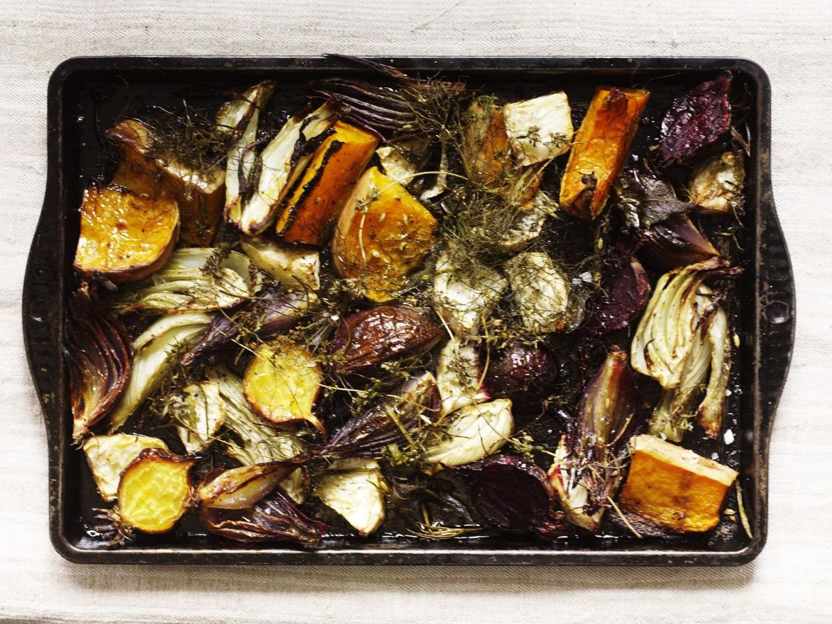 Gill Meller's roast winter roots with garden herbs