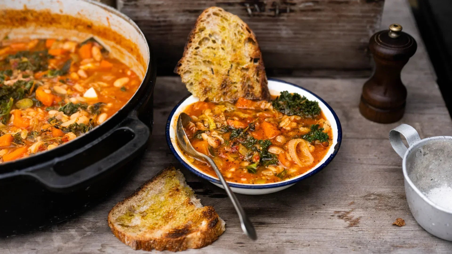 Gill's Hearty Winter Soup with Orzo