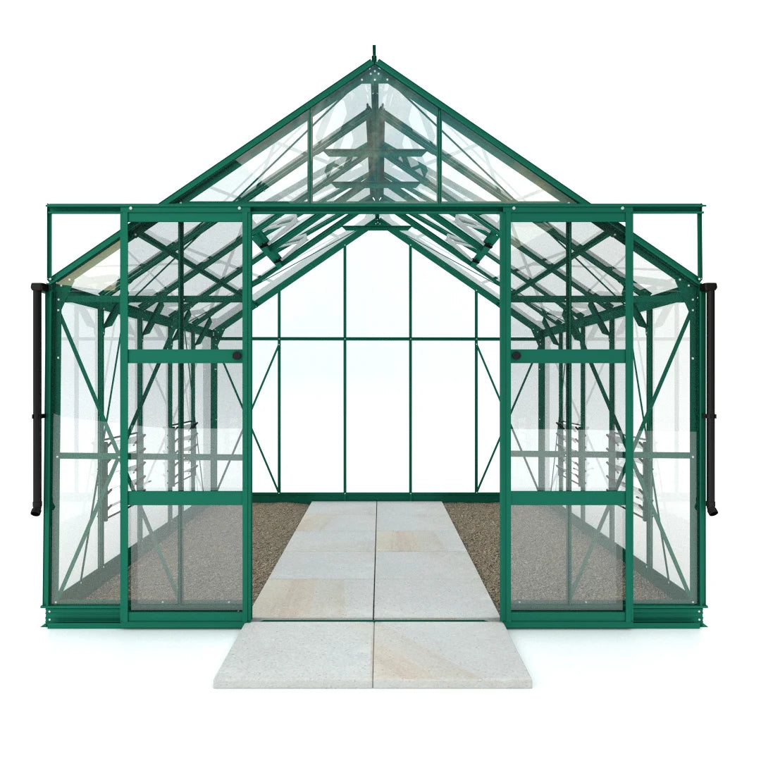 10x10 Rhino Premium Greenhouse green front