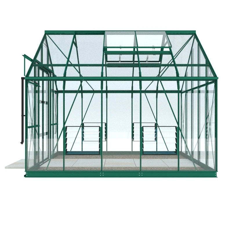 10x10 Rhino Premium Greenhouse green side