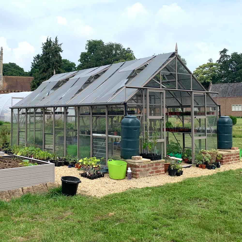 12x20 Rhino Premium Greenhouse Clay Grey