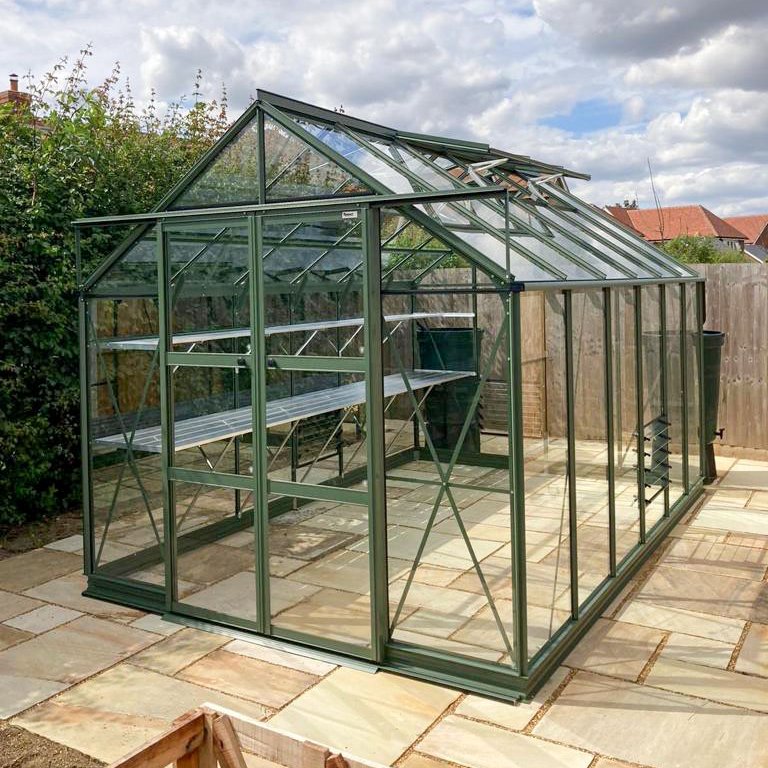 8x12 Premium Greenhouse Tuscan Olive