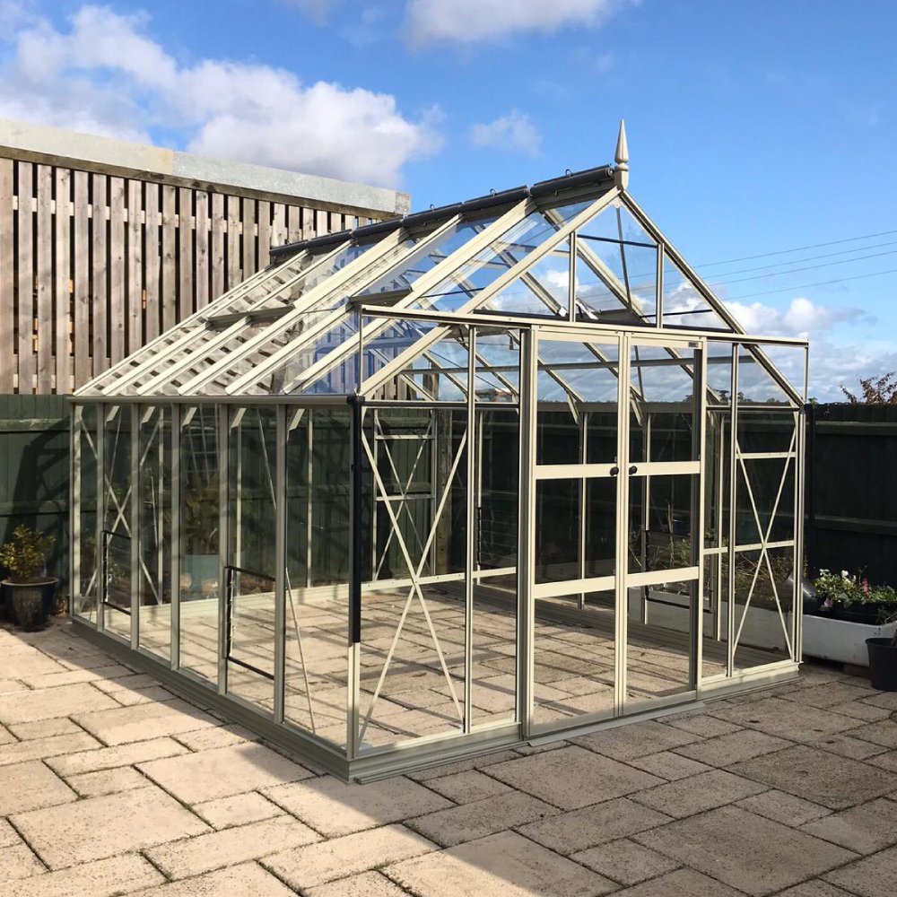 10x12 Rhino Premium Greenhouse Silver Sage