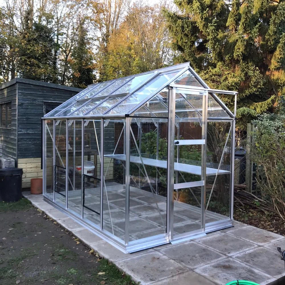 6x10 Rhino Premium Greenhouse Plain Aluminium