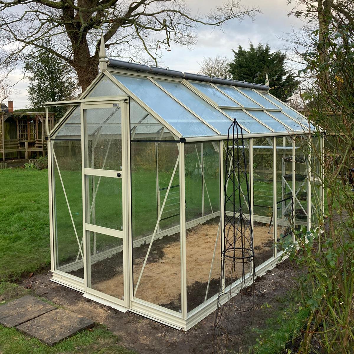 6x12 Rhino Premium Greenhouse silver sage