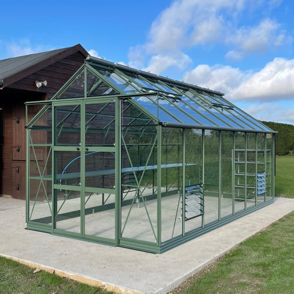 8x16 Premium Rhino Greenhouse Tuscan Olive