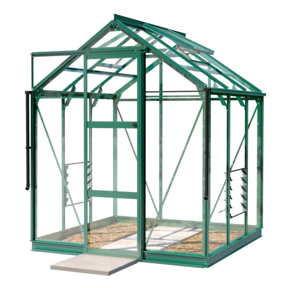 6x6 Rhino Premium Greenhouse Green