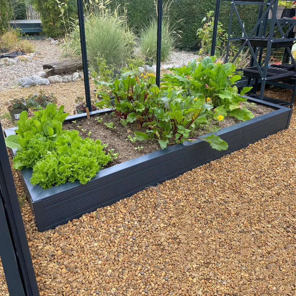 Rhino Raised bed in midnight slate