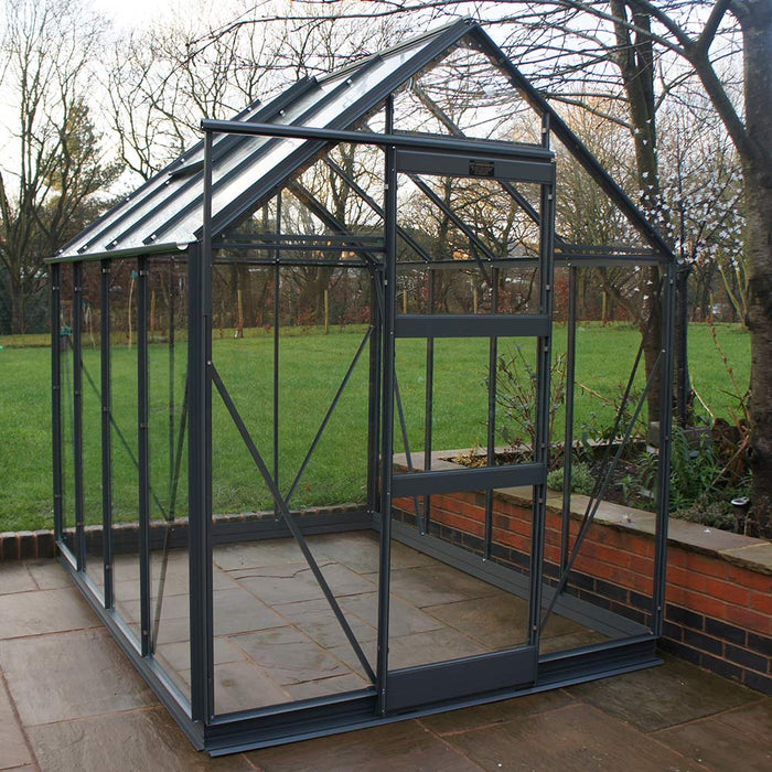 Elite High Eave 6x12 - Coloured With Horticultural Glass